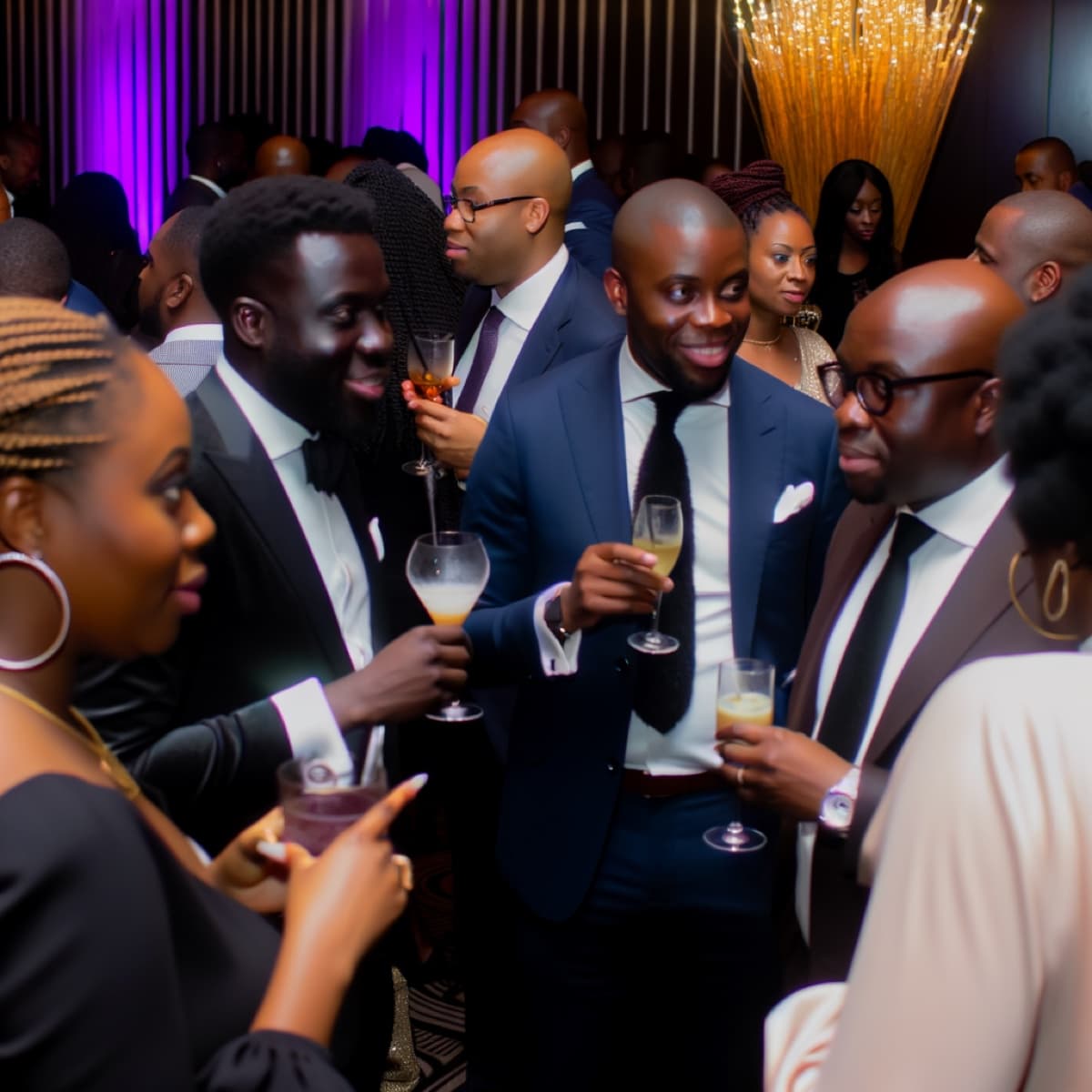 Cocktail party networking event