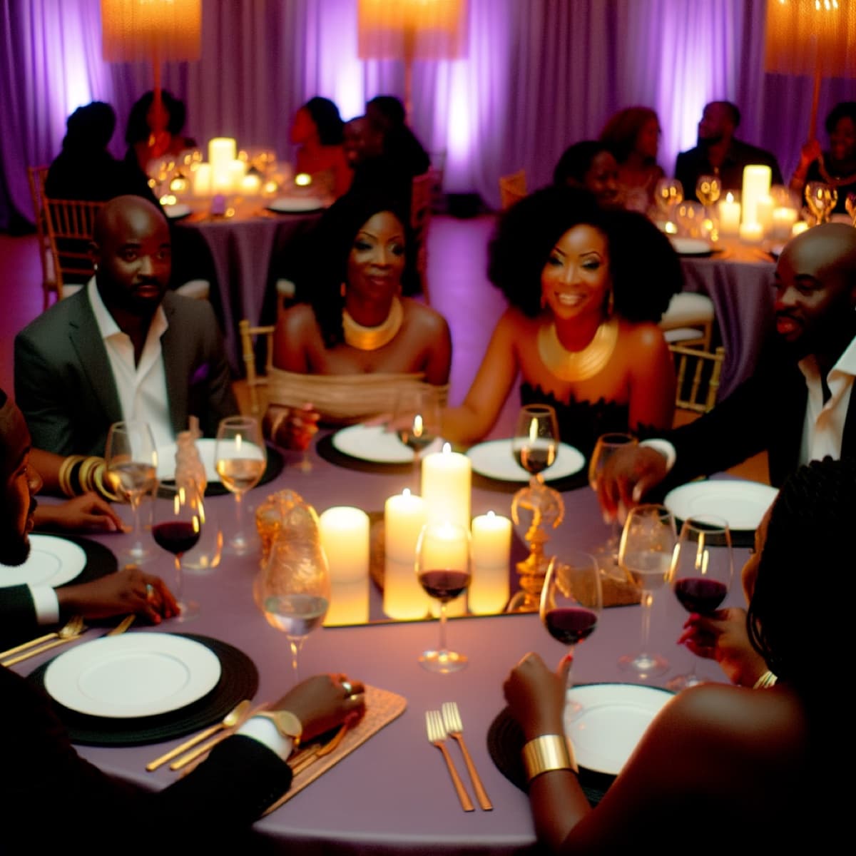 Elegant dinner party